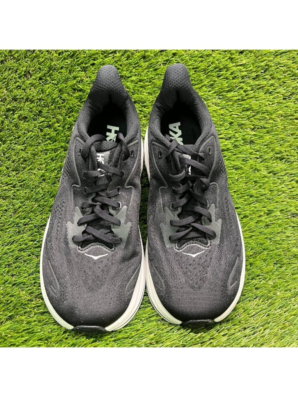 Hoka One One Clifton 10 Womens Size 8D Black White Running Shoes Sneakers - Picture 5 of 10